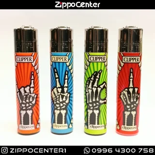 فندک کلیپر مدل Skeleton Fingers مجموعه ۴ عددی