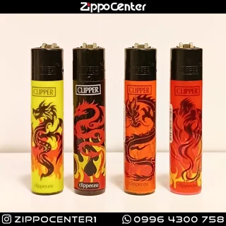 فندک کلیپر مدل Dragon Tattoo مجموعه ۴ عددی