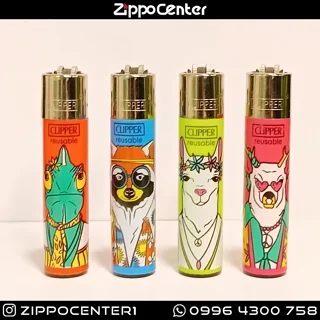 فندک کلیپر مدلHippie Theme  مجموعه ۴ عددی