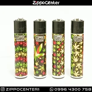 فندک کلیپر مدل Jamaica Pattern مجموعه ۴ عددی