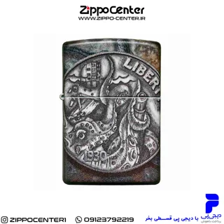 فندک زیپو اصل کد 49434 – Original Zippo Pirate Coin Design