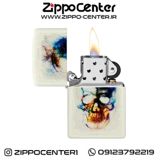 فندک زیپو اصل مدل 48563 Zippo Skull Print Design